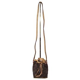 LOUIS VUITTON Monogram Nano Noe Bolsa Tiracolo/Bucket Marrom/Bege Marrom Monograma
