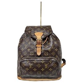 LOUIS VUITTON Monogram Montsouris GM Backpack Brown Brown