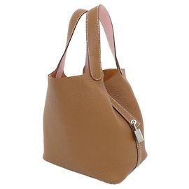 Hermès Hermes Picotin Lock Eclat PM Handbag Pink Golden