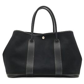 Hermès HERMES Garden PM Tote Bag Black