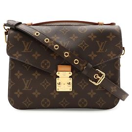 Sac à main Louis Vuitton Monogram Pochette Metis MM Marron Monogramme