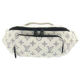 Louis Vuitton Monogram Shadow Rush Schultertasche Weiß