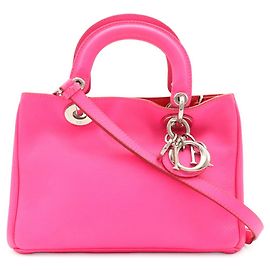 Mini borsa Christian Dior Diorissimo Nero Rosa