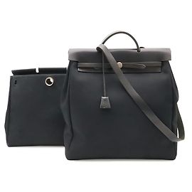 Hermès Borsa Hermes Herbag MM Nero