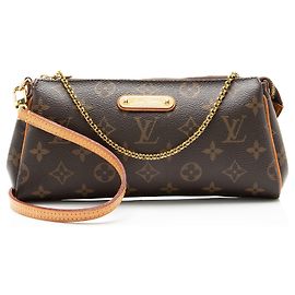 Clutch Eva em Canvas Monogram Louis Vuitton Marrom