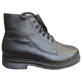Autre Marque vintage leather boots size 43 Black
