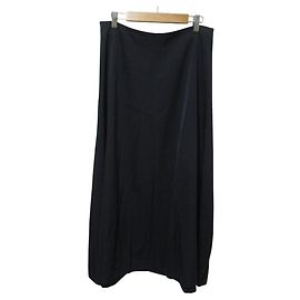 Jil Sander Wool Long Skirt Blue Navy blue