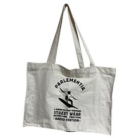 Autre Marque PARLEMENTIA Canvas Tote Bag White Cream