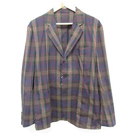 Autre Marque CABaN Check Stretch Tailored Jacket Purple