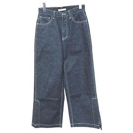 Autre Marque ETRE TOKYO Side Slit Denim Wide Denim Pants Azul