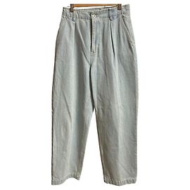 Autre Marque Pantalones de mezclilla de algodón de talle alto MICA&DEAL Azul