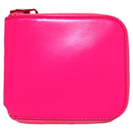 Acne Studios Zip Compact Wallet Pink