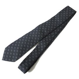 Gravata de seda e lã com padrão GG Gucci Marrom Cinza antracite