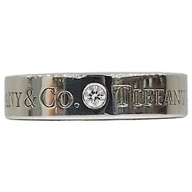 Tiffany & Co Brilliant Diamond Ringband Größe Silber