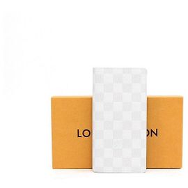 Louis Vuitton Damier Infini Brazza NM Men's Long Wallet White