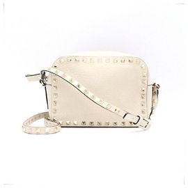 Valentino Borsa a Spalla e Crossbody Rockstud Bianco