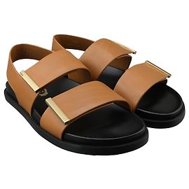 Tod's Leather Sandals Brown Brown