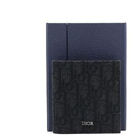 Dior Oblique Vertical Men's Wallet Black