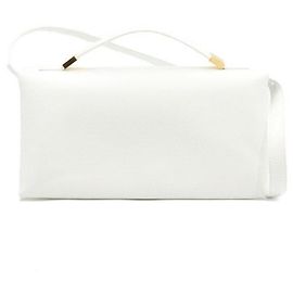 Marni White Leather Prism Women's Tote and Shoulder Bag White