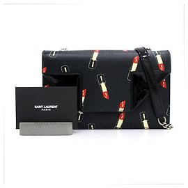 Saint Laurent Borsa a Spalla Lipstick Nero