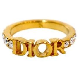 Dior Bague Cubic Revolution en Or Doré