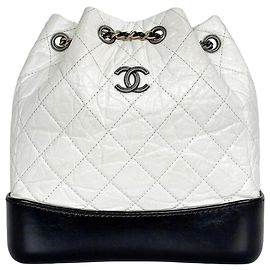 Chanel Gabrielle Backpack Small Collection White