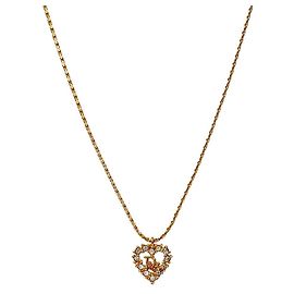 Dior Collana Cubic Heart Oblique Gold D'oro