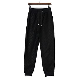 Moschino Black Monogram Pattern Jogger Pants Women Black