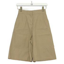 Loewe Shorts de algodão bege de alfaiataria para mulher Marrom