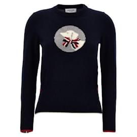 Thom Browne Pullover Classic Hector Azul