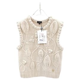 Chanel Strickweste aus Kaschmir Weiß