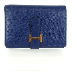 Hermès Cartera Beane Trifold Absong Azul
