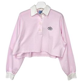 Prada Gebrauchtes Jersey-Poloshirt Rosa Pink