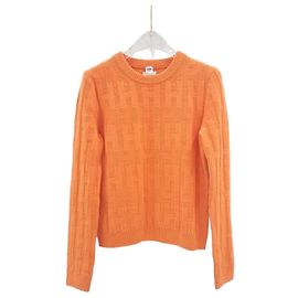 Hermès Suéter de malha Laranja