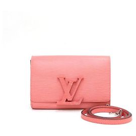 Louis Vuitton Clutch e bolsa crossbody em couro Epi rosa Rosa