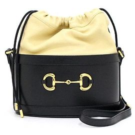 Gucci Borsa a secchiello e a tracolla Horsebit Nero