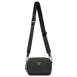 Prada Borsa a tracolla in pelle Saffiano nera Nero