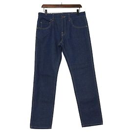 Gucci Calça jeans reta de algodão azul para mulher Azul