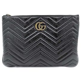Gucci GG Marmont Clutch Schwarz