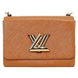 Louis Vuitton Bolsa de Ombro Epi Twist MM Marrom Marrom