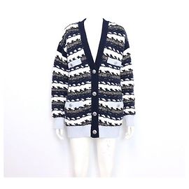 Chanel Cashmere-Tweed-Strickjacke für Damen für die Saison Blau