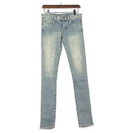 Saint Laurent Vaqueros Multi-Disdotte Denim Blue-Washed para mujer Azul