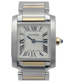 Cartier Reloj Combi Française Tank Amarillo