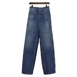 Dior Vaqueros de denim lavados con efecto stone-washed de corte acampanado para mujer Azul