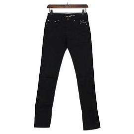 Saint Laurent Schwarze Slim-Denim-Hose Schwarz