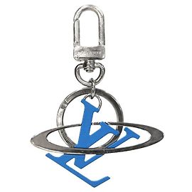 Louis Vuitton Chaveiro de bolsa azul Azul