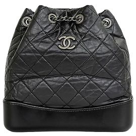 Chanel Gabrielle Rucksack Small Schwarz Schwarz