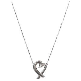 Tiffany & Co Collar de plata Loving Heart Plata