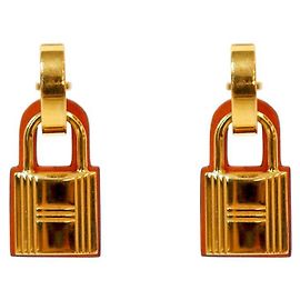 Hermès Okelly Gold Ohrringe Golden