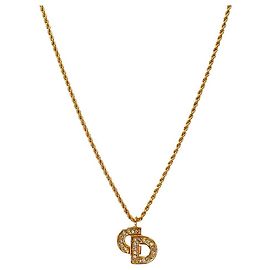 Dior Collier Cubic CD Gold Doré